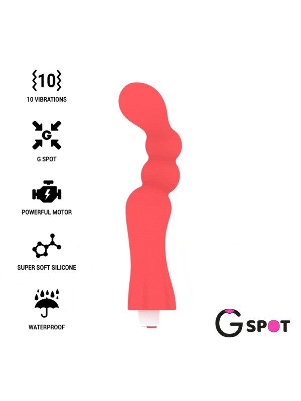 Vibratore G-Spot Gohan G-Spot Rosso Chiaro - G-SPOT - Vibratori punto G | erosidea.com