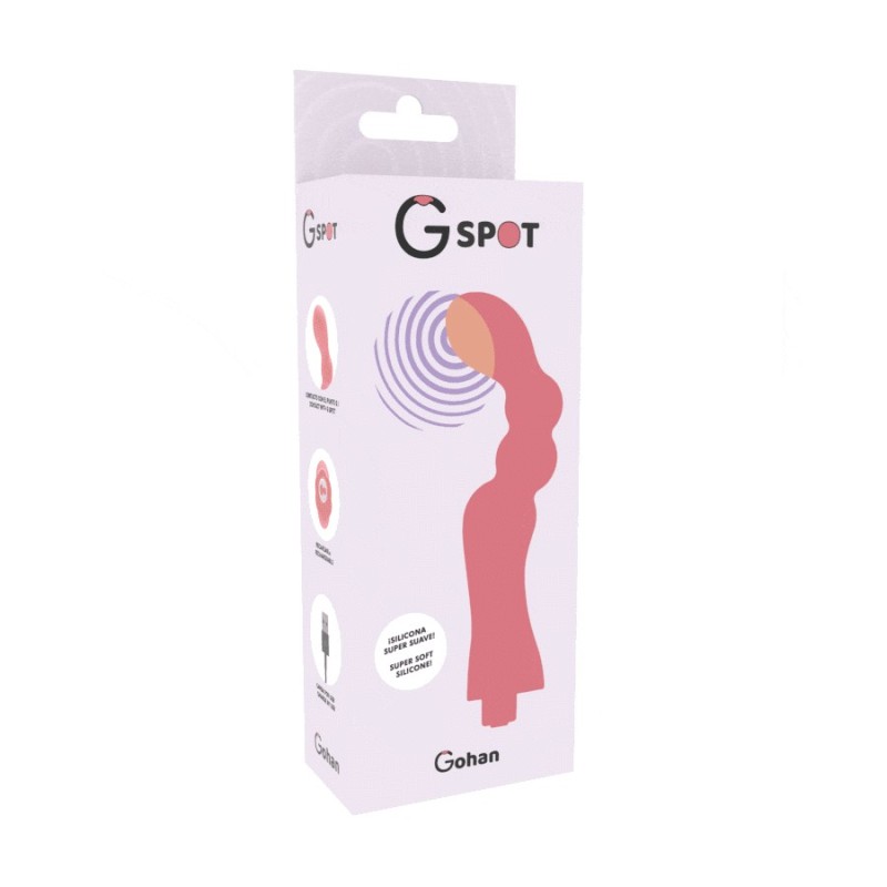 Vibratore G-Spot Gohan G-Spot Rosso Chiaro - G-SPOT - Vibratori punto G | erosidea.com