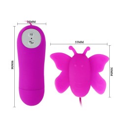 BAILE - LOVE EGGS STIMOLATORE CLITORIDE A FARFALLA 12 VELOCIT TELECOMANDO LILLA - BAILE STIMULATING - Vibratori Clitoride | erosidea.com