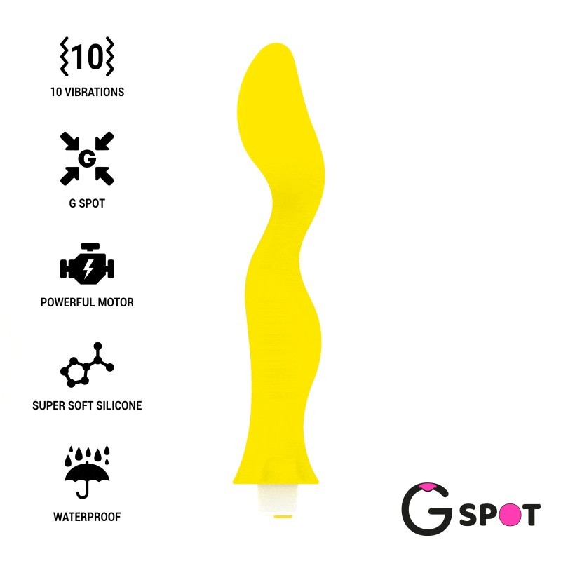 Vibratore G-Spot Gavyn G-Spot Giallo - G-SPOT - Vibratori punto G | erosidea.com