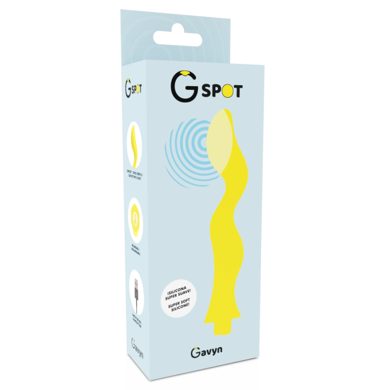 Vibratore G-Spot Gavyn G-Spot Giallo - G-SPOT - Vibratori punto G | erosidea.com