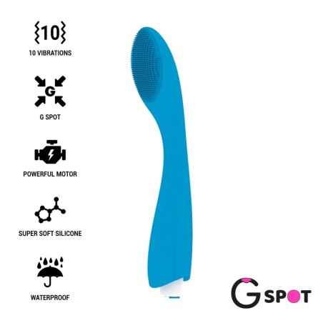 Vibratore G-Spot Gylbert Blu Turchese - G-SPOT - Vibratori punto G | erosidea.com