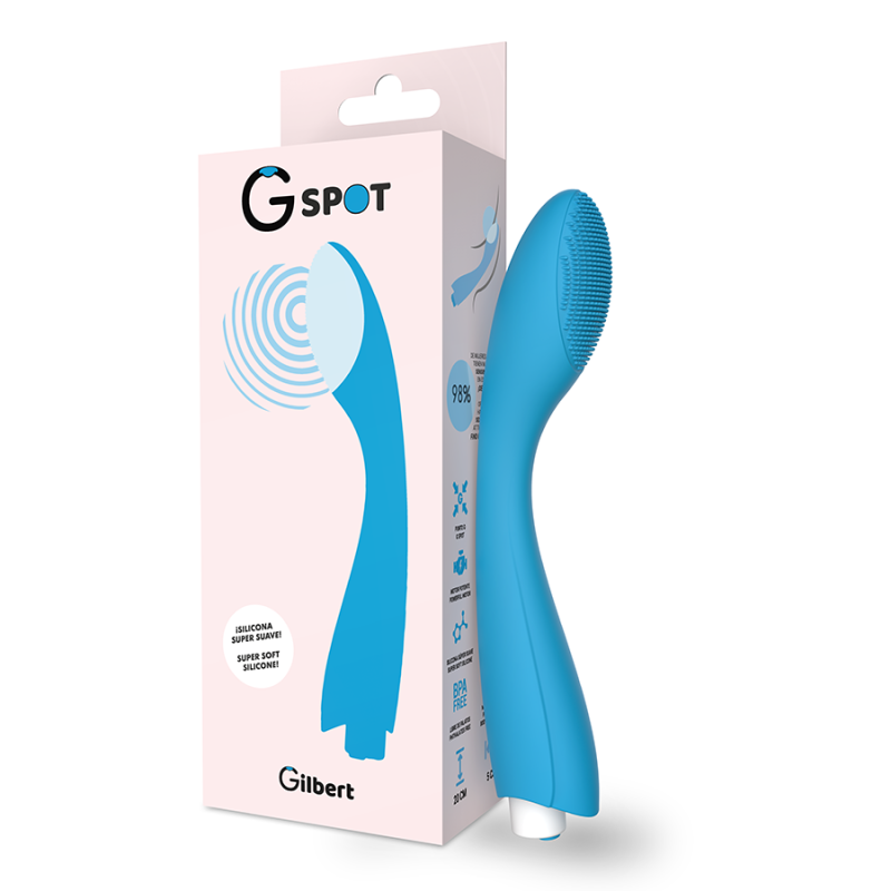 Vibratore G-Spot Gylbert Blu Turchese - G-SPOT - Vibratori punto G | erosidea.com
