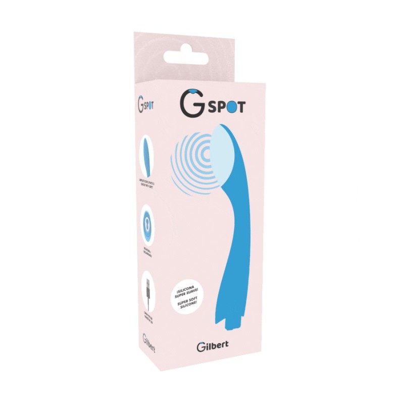 Vibratore G-Spot Gylbert Blu Turchese - G-SPOT - Vibratori punto G | erosidea.com