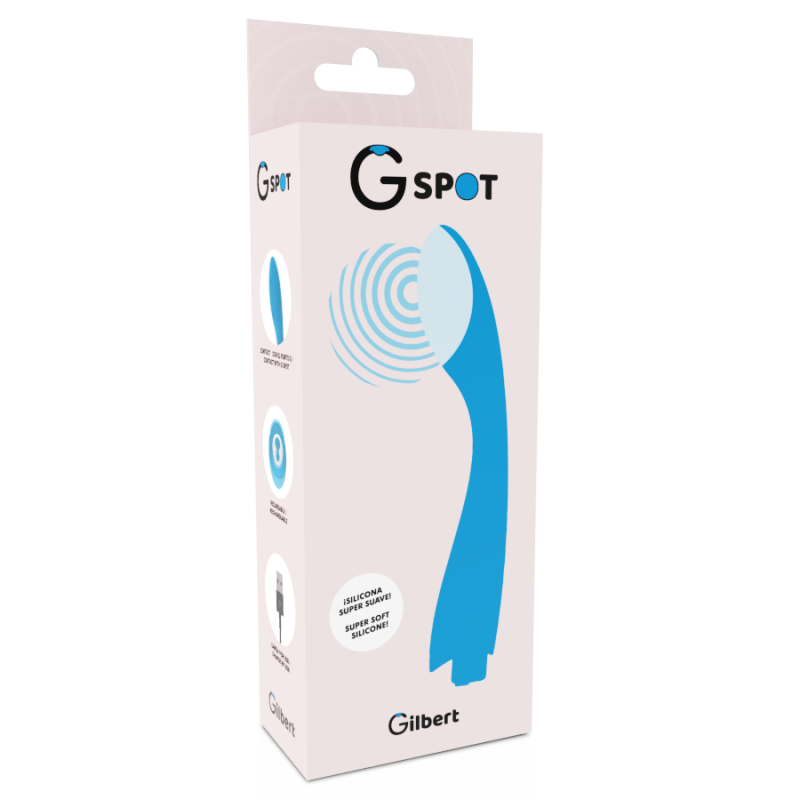 Vibratore G-Spot Gylbert Blu Turchese - G-SPOT - Vibratori punto G | erosidea.com