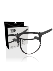 Fetish Submissive Harness - Doppia Penetrazione Nera - FETISH SUBMISSIVE HARNESS - Strap-on e Imbracature | erosidea.com