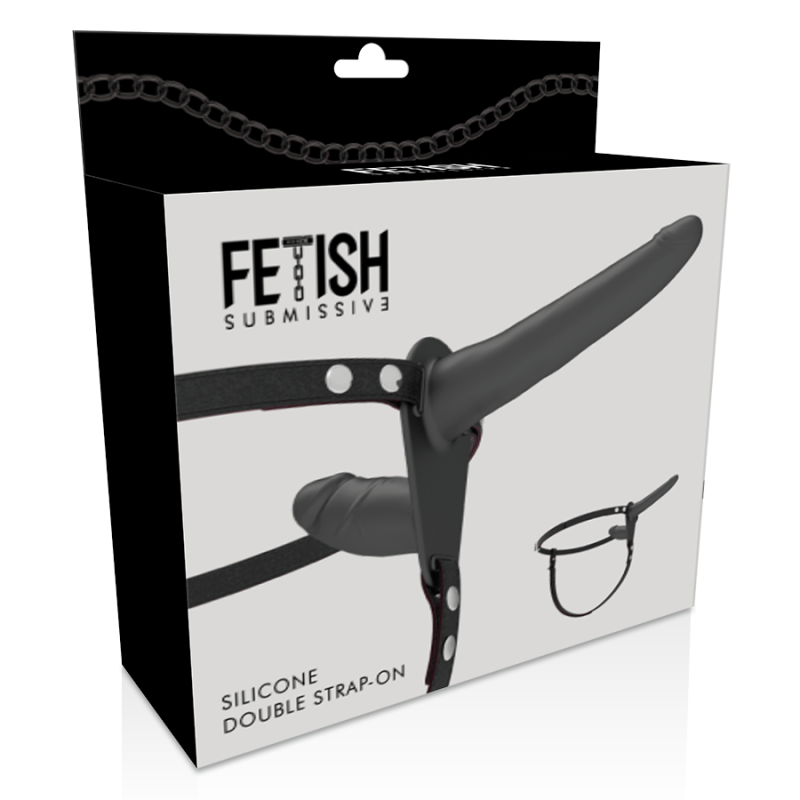 Fetish Submissive Harness - Doppia Penetrazione Nera - FETISH SUBMISSIVE HARNESS - Strap-on e Imbracature | erosidea.com