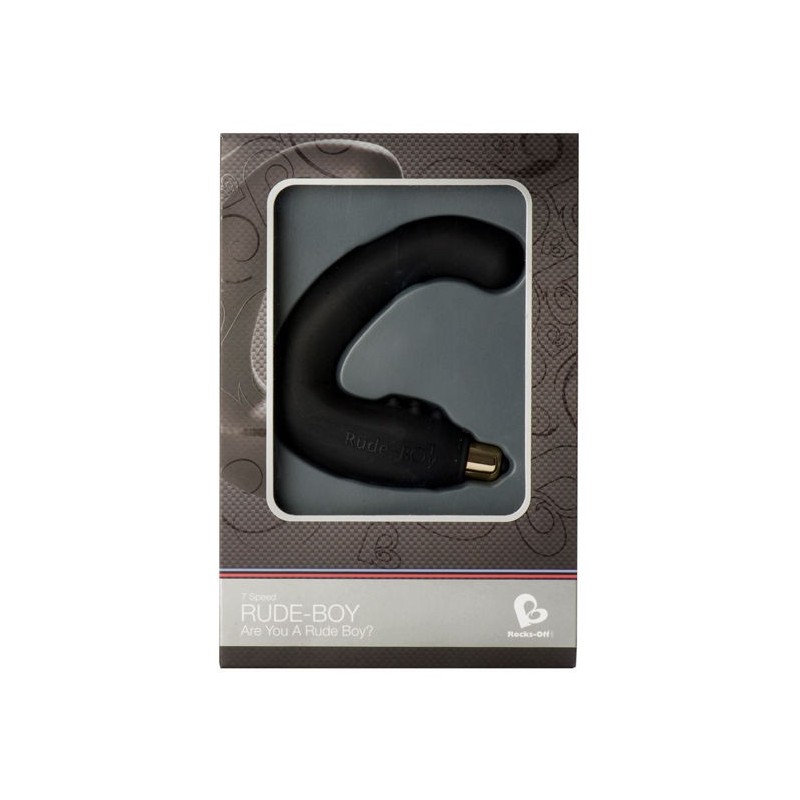 Rocks-Off - Stimolatore Punto G Maschio Rude-Boy 7 V Nero - ROCKS-OFF - Prostata e Perineo | erosidea.com