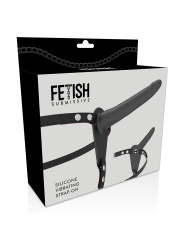 Vibratore Fetish Submissive Harness In Silicone Nero 15 Cm - FETISH SUBMISSIVE HARNESS - Vibratori | erosidea.com