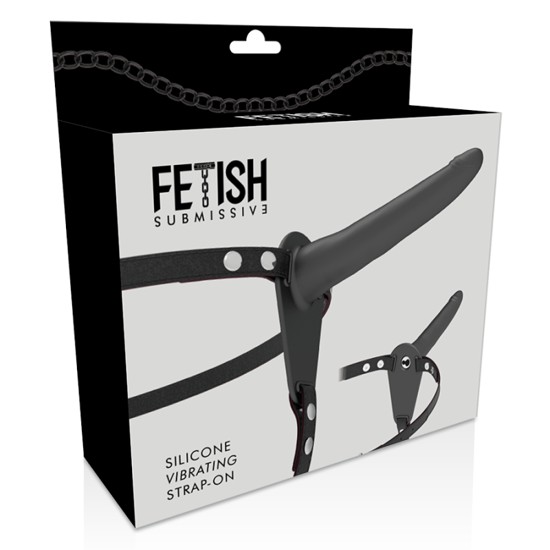 Vibratore Fetish Submissive Harness In Silicone Nero 15 Cm - FETISH SUBMISSIVE HARNESS - Vibratori | erosidea.com
