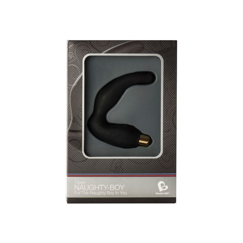 Rocks-Off - Stimolatore Punto G Maschio Naughty-Boy 7 V Nero - ROCKS-OFF - Prostata e Perineo | erosidea.com