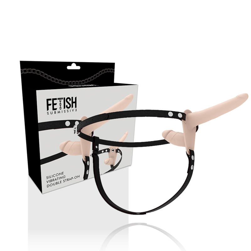 Vibratore Fetish Submissive Harness Flesh Up A Doppia Penetrazione - FETISH SUBMISSIVE HARNESS - Vibratori | erosidea.com