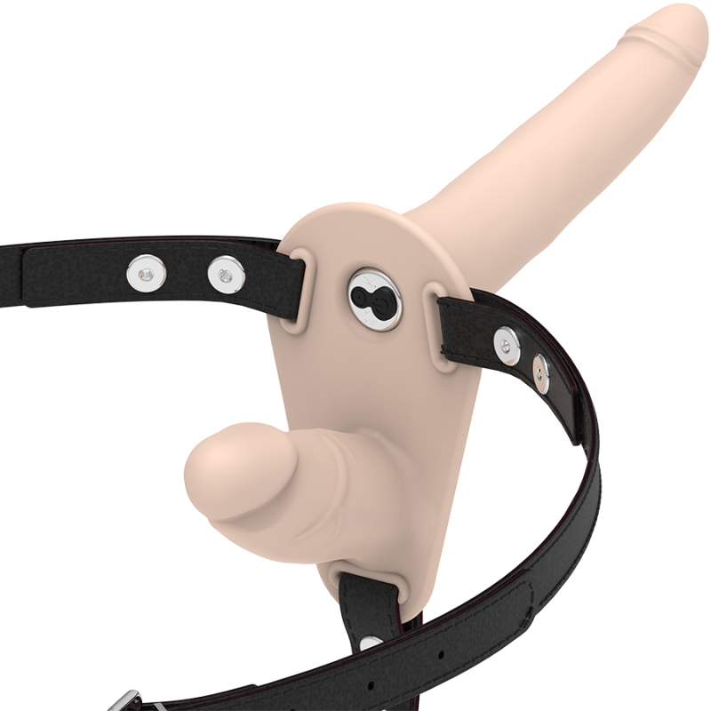 Vibratore Fetish Submissive Harness Flesh Up A Doppia Penetrazione - FETISH SUBMISSIVE HARNESS - Vibratori | erosidea.com
