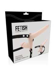 Vibratore Fetish Submissive Harness Flesh Up A Doppia Penetrazione - FETISH SUBMISSIVE HARNESS - Vibratori | erosidea.com