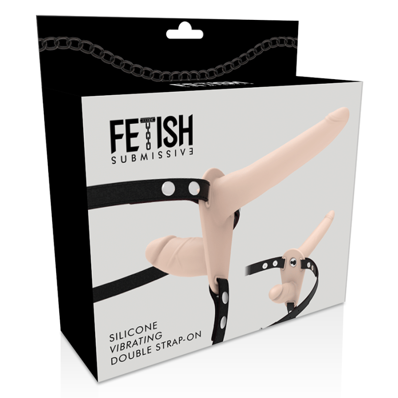 Vibratore Fetish Submissive Harness Flesh Up A Doppia Penetrazione - FETISH SUBMISSIVE HARNESS - Vibratori | erosidea.com