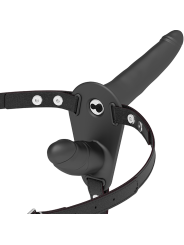 Vibratore Fetish Submissive Harness Nero A Doppia Penetrazione - FETISH SUBMISSIVE HARNESS - Vibratori | erosidea.com