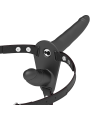 Vibratore Fetish Submissive Harness Nero A Doppia Penetrazione - FETISH SUBMISSIVE HARNESS - Vibratori | erosidea.com