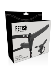 Vibratore Fetish Submissive Harness Nero A Doppia Penetrazione - FETISH SUBMISSIVE HARNESS - Vibratori | erosidea.com