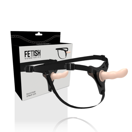 Fetish Submissive Harness - Punto G In Silicone Flesh 125 Cm - FETISH SUBMISSIVE HARNESS - Masturbatori | erosidea.com