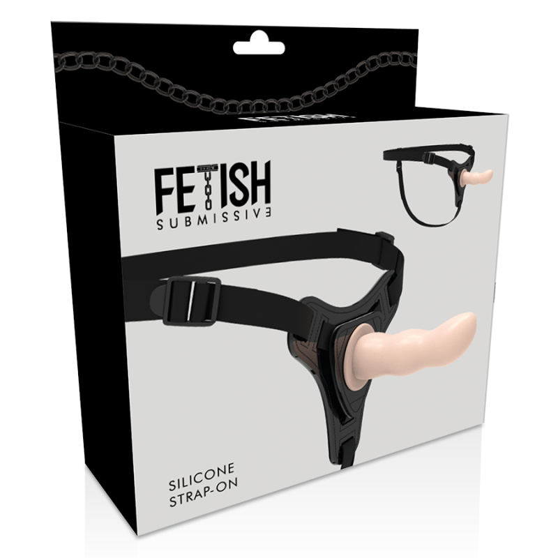 Fetish Submissive Harness - Punto G In Silicone Flesh 125 Cm - FETISH SUBMISSIVE HARNESS - Masturbatori | erosidea.com