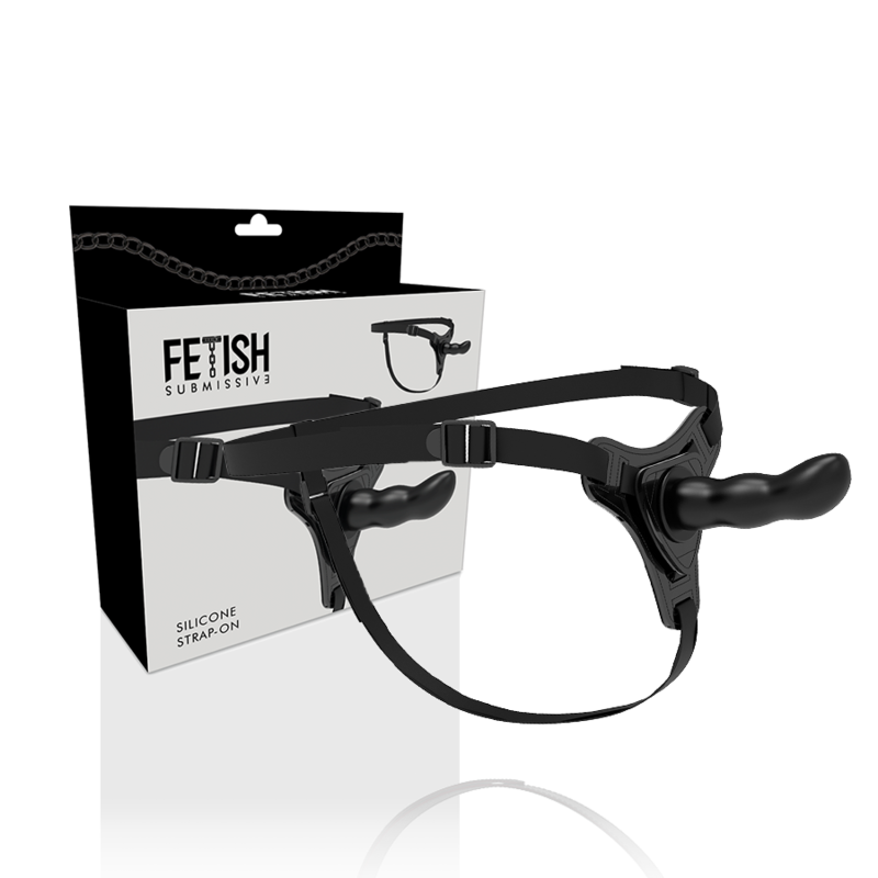 Fetish Submissive Harness - Punto G In Silicone Nero 16 Cm - FETISH SUBMISSIVE HARNESS - Strap-on e Imbracature | erosidea.com