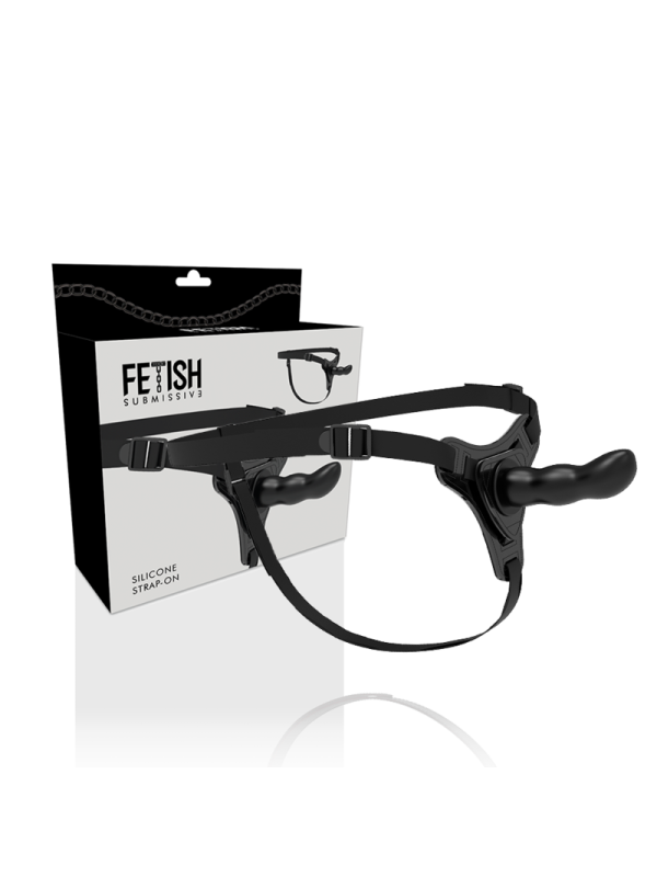 Fetish Submissive Harness - Punto G In Silicone Nero 16 Cm - FETISH SUBMISSIVE HARNESS - Strap-on e Imbracature | erosidea.com