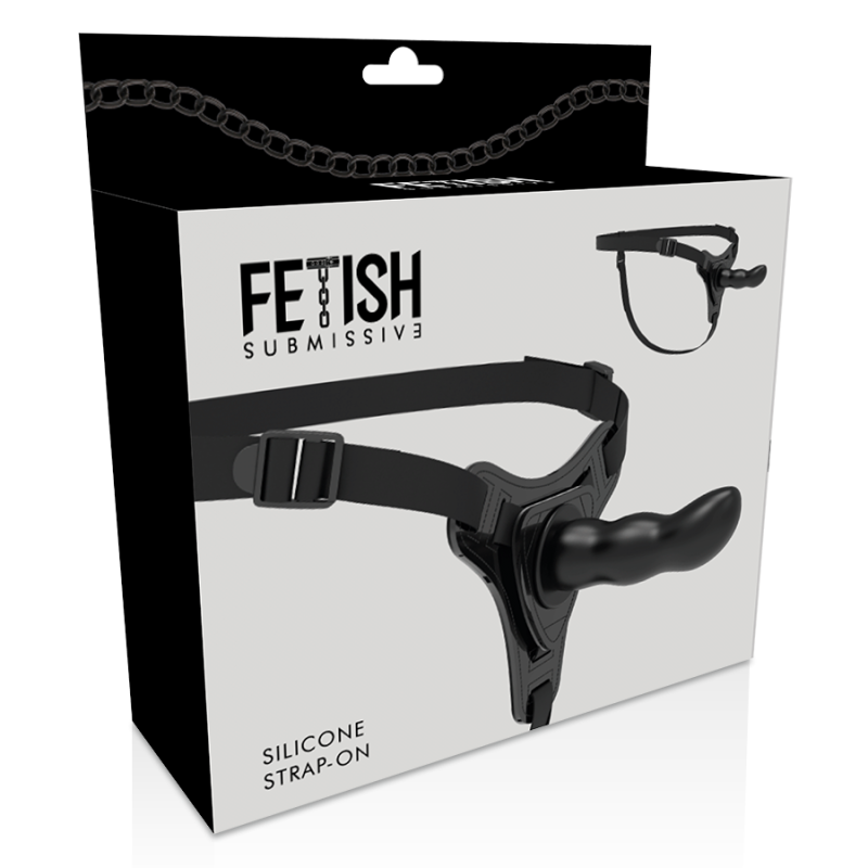 Fetish Submissive Harness - Punto G In Silicone Nero 16 Cm - FETISH SUBMISSIVE HARNESS - Strap-on e Imbracature | erosidea.com