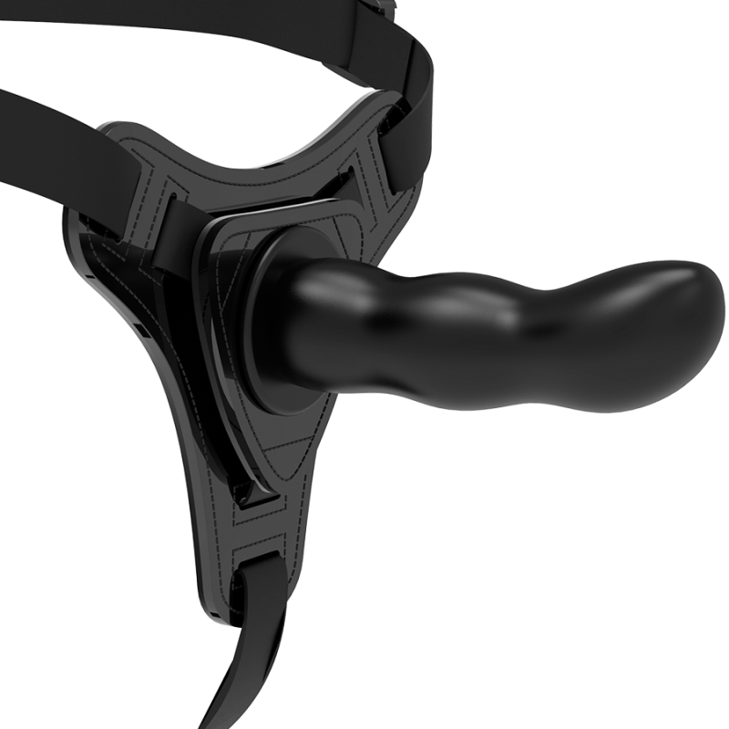 Fetish Submissive Harness - Punto G In Silicone Nero 16 Cm - FETISH SUBMISSIVE HARNESS - Strap-on e Imbracature | erosidea.com