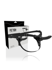 Fetish Submissive Harness - Silicone Nero Realistico 16 Cm - FETISH SUBMISSIVE HARNESS - Strap-on e Imbracature | erosidea.com