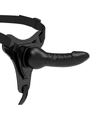 Fetish Submissive Harness - Silicone Nero Realistico 16 Cm - FETISH SUBMISSIVE HARNESS - Strap-on e Imbracature | erosidea.com