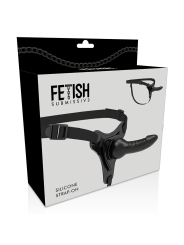 Fetish Submissive Harness - Silicone Nero Realistico 16 Cm - FETISH SUBMISSIVE HARNESS - Strap-on e Imbracature | erosidea.com