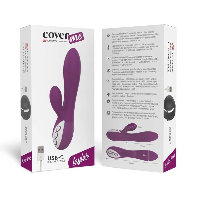 Vibratore Coverme Taylor Compatibile Con La Tecnologia Wireless Watchme - COVERME - Vibratori | erosidea.com