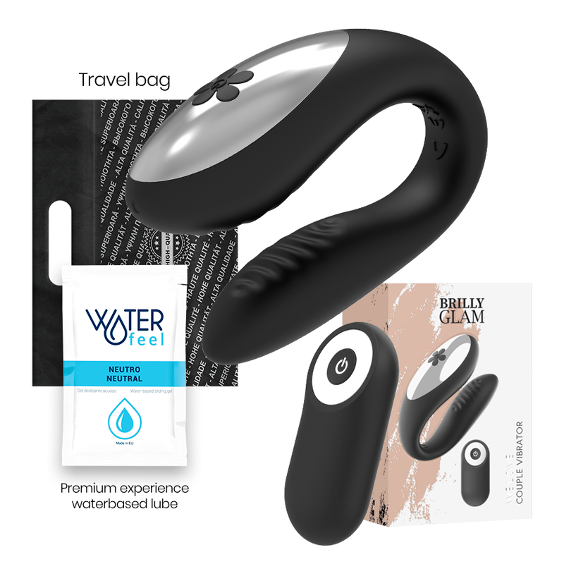 Brilly Glam - We Love For Partners Telecomando Nero - BRILLY GLAM - Vibratori | erosidea.com