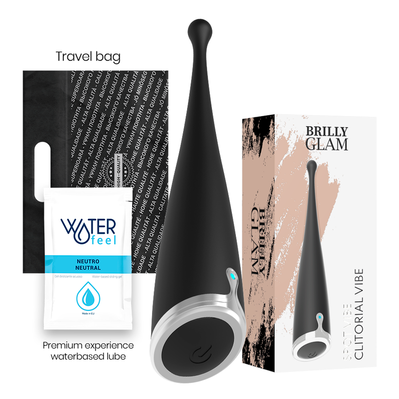 Brilly Glam - Massaggiatore Clitoride Nero Spot Vibe - BRILLY GLAM - Vibratori Clitoride | erosidea.com