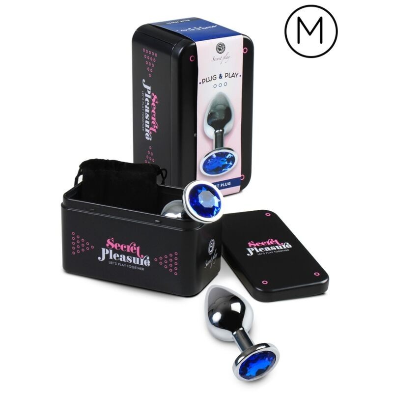Secretplay - Plug Anale Blu M - SECRETPLAY TOYS - Plug e Catene Anali | erosidea.com