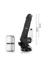 Vibratore Basecock Realistico Telecomando Nero Con Testicoli 195Cm - BASECOCK - Vibratori Realistici | erosidea.com