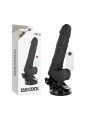 Vibratore Basecock Realistico Telecomando Nero Con Testicoli 195Cm - BASECOCK - Vibratori Realistici | erosidea.com