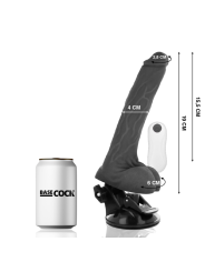 Vibratore Basecock Realistico Telecomando Nero 19 Cm - BASECOCK - Vibratori Realistici | erosidea.com