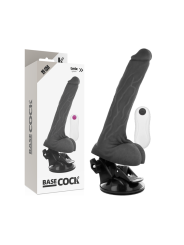 Vibratore Basecock Realistico Telecomando Nero 19 Cm - BASECOCK - Vibratori Realistici | erosidea.com