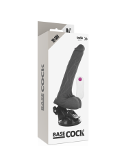 Vibratore Basecock Realistico Telecomando Nero 19 Cm - BASECOCK - Vibratori Realistici | erosidea.com