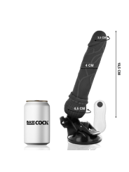Vibratore Basecock Realistico Telecomando Nero 195Cm - BASECOCK - Vibratori Realistici | erosidea.com