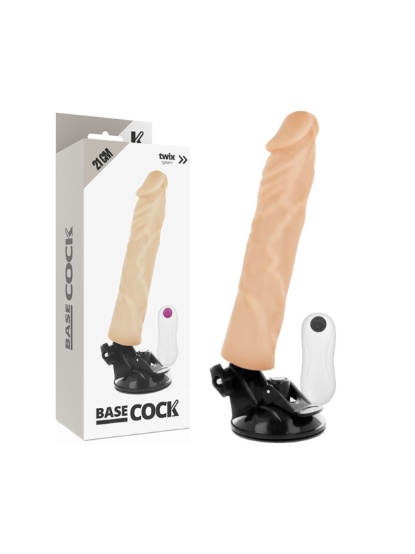 Vibratore Basecock Realistico Telecomando Naturale 21Cm - BASECOCK - Vibratori Realistici | erosidea.com