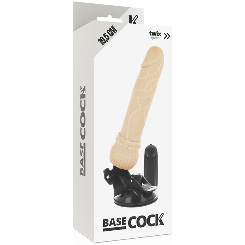 Vibratore Basecock Telecomando Naturale Realistico 195 Cm - BASECOCK - Vibratori Realistici | erosidea.com