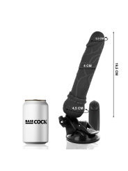 Vibratore Basecock Realistico Telecomando Nero 195 Cm - BASECOCK - Vibratori Realistici | erosidea.com