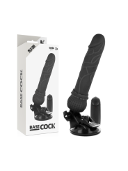 Vibratore Basecock Realistico Telecomando Nero 195 Cm - BASECOCK - Vibratori Realistici | erosidea.com