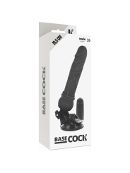 Vibratore Basecock Realistico Telecomando Nero 195 Cm - BASECOCK - Vibratori Realistici | erosidea.com