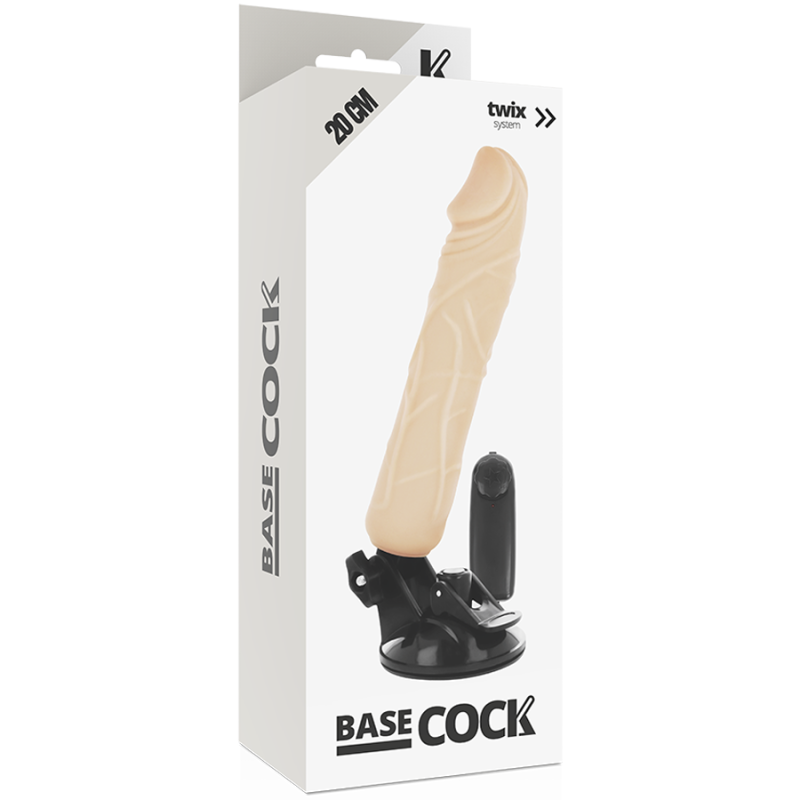 Vibratore Basecock Telecomando Naturale Realistico 20 Cm - BASECOCK - Vibratori Realistici | erosidea.com