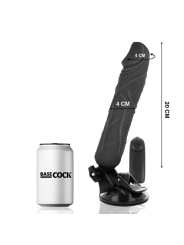 Vibratore Basecock Realistico Telecomando Nero - BASECOCK - Vibratori Realistici | erosidea.com