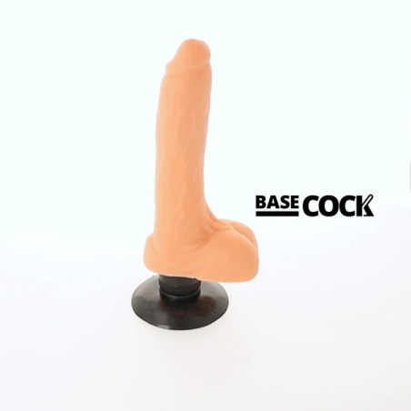 Vibratore Basecock Realistico 2-1 Naturale 185 Cm - BASECOCK - Dildo Realistici | erosidea.com