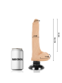 Vibratore Basecock Realistico 2-1 Naturale 185 Cm - BASECOCK - Dildo Realistici | erosidea.com
